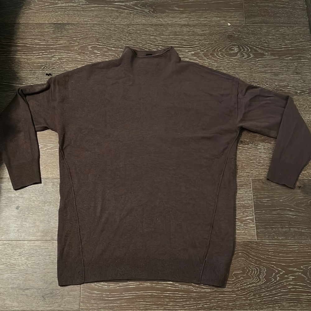 Express mock neck tunic sweater